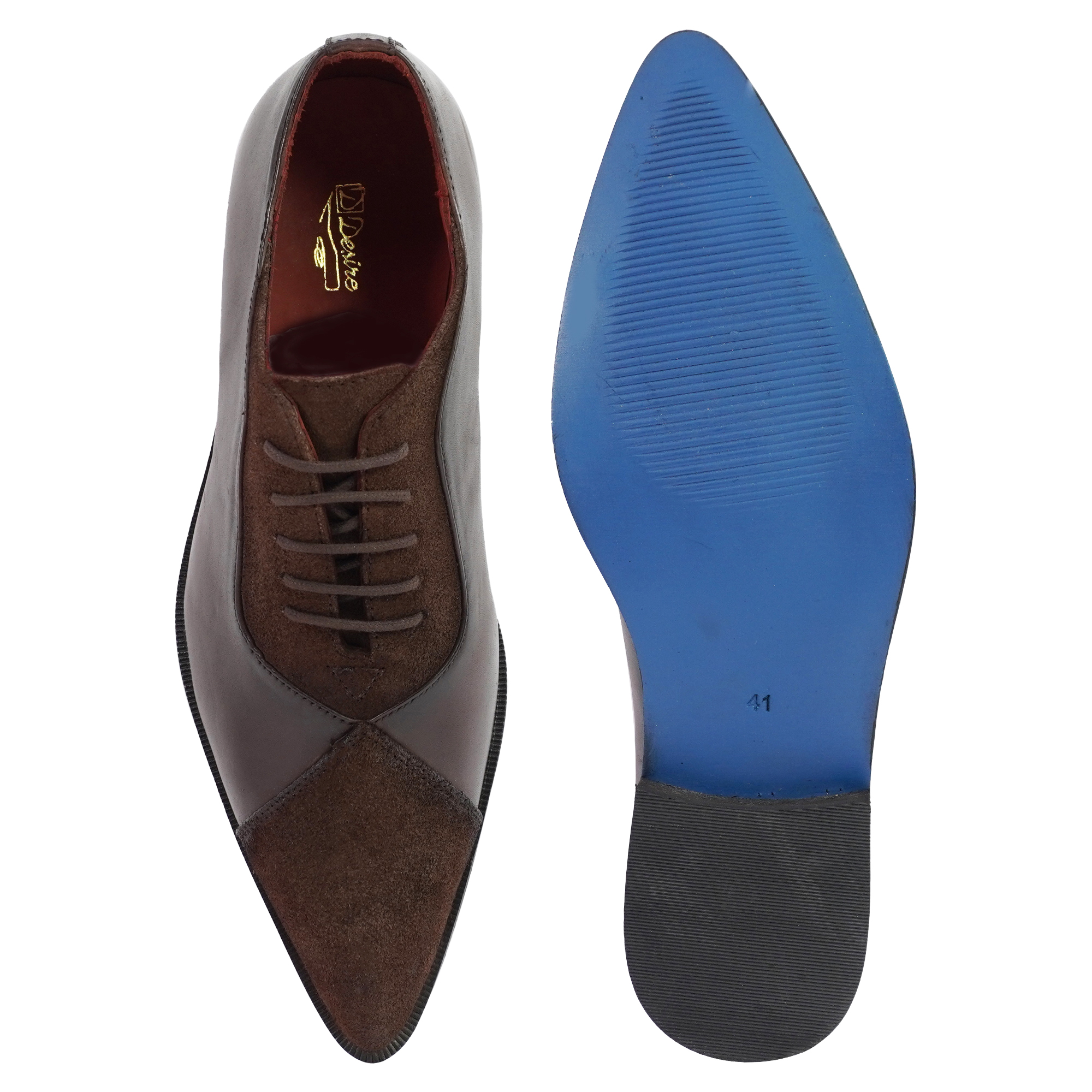 2509 Pointer Brown Lace Up LEATHER SHOES